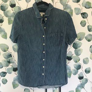 J. Crew Denim Blouse - Small